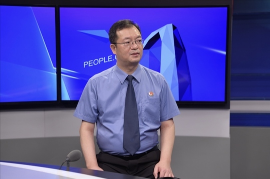 福建省泉州市人民檢察院檢察長施建清。人民網(wǎng)記者 王曉嘯攝