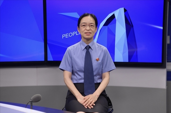 最高人民檢察院行政檢察廳二級高級檢察官張立新。人民網(wǎng)記者 王曉嘯攝