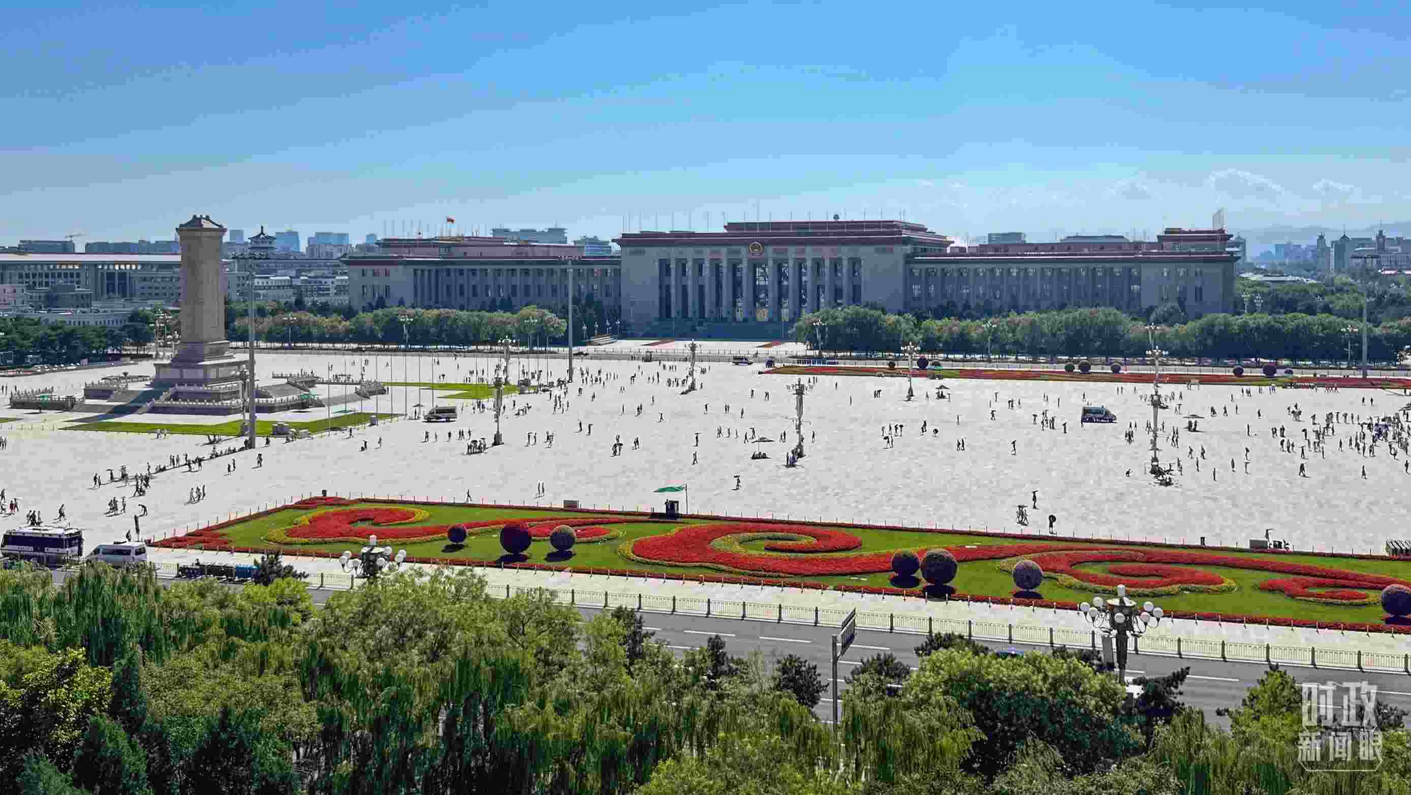 △北京天安門廣場。（總臺(tái)央視記者蔣碩拍攝）