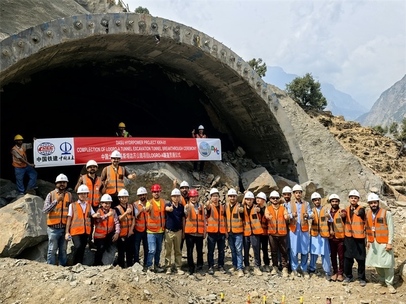 7月29日貫通儀式現(xiàn)場圖片。中國土木工程集團 供圖