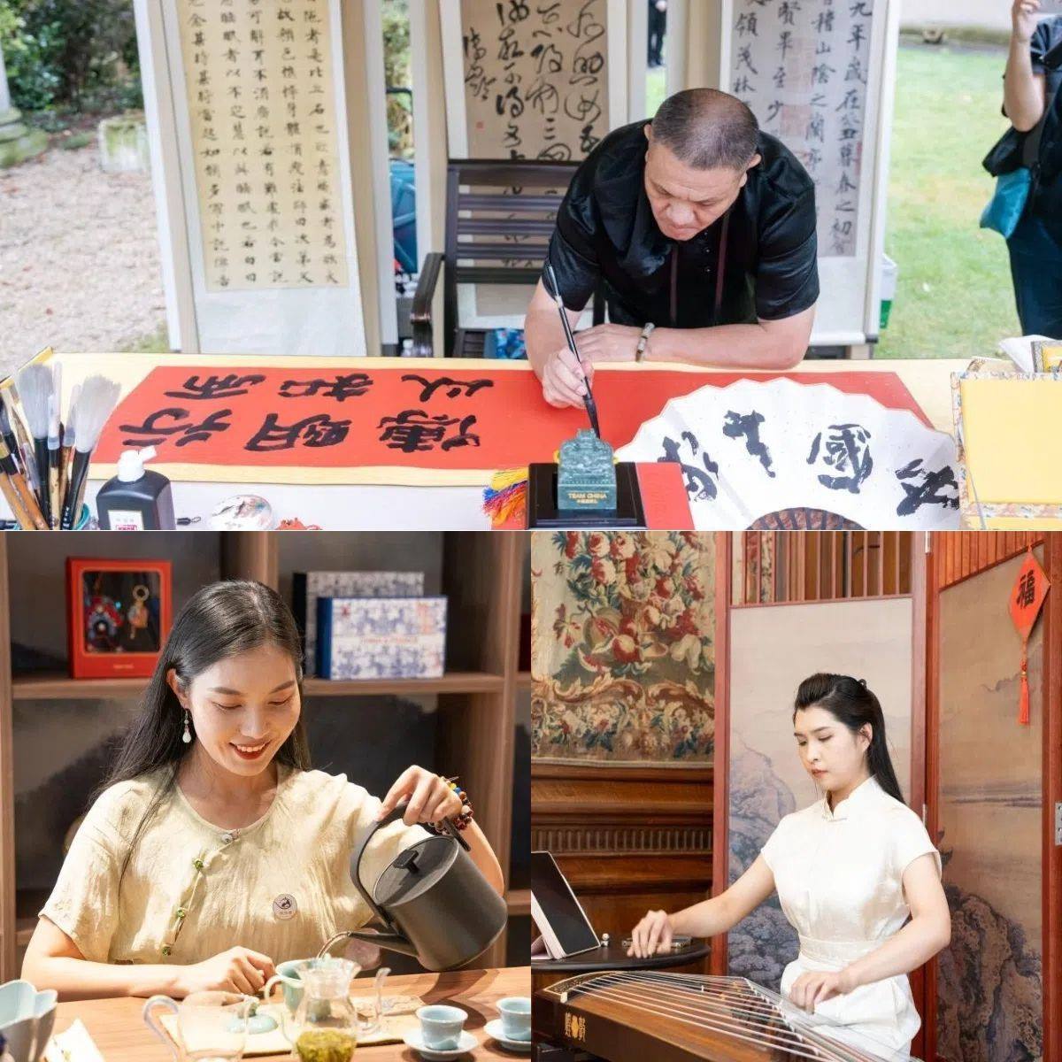 中國非遺與傳統(tǒng)文化展區(qū)引人入勝。 “中國之家”供圖