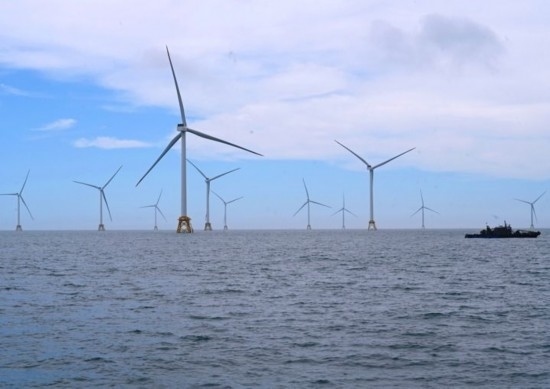 2024年6月19日拍攝的三峽集團漳浦二期海上風電項目。新華社記者 林善傳 攝