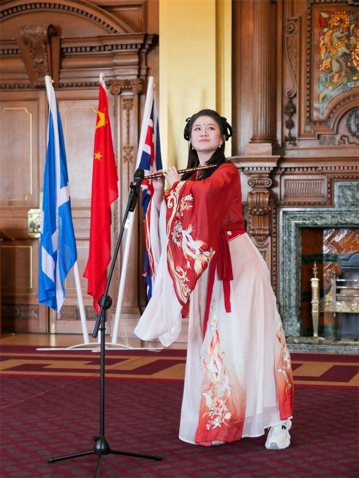 《長城魂》在愛丁堡市政廳演出。主辦方供圖