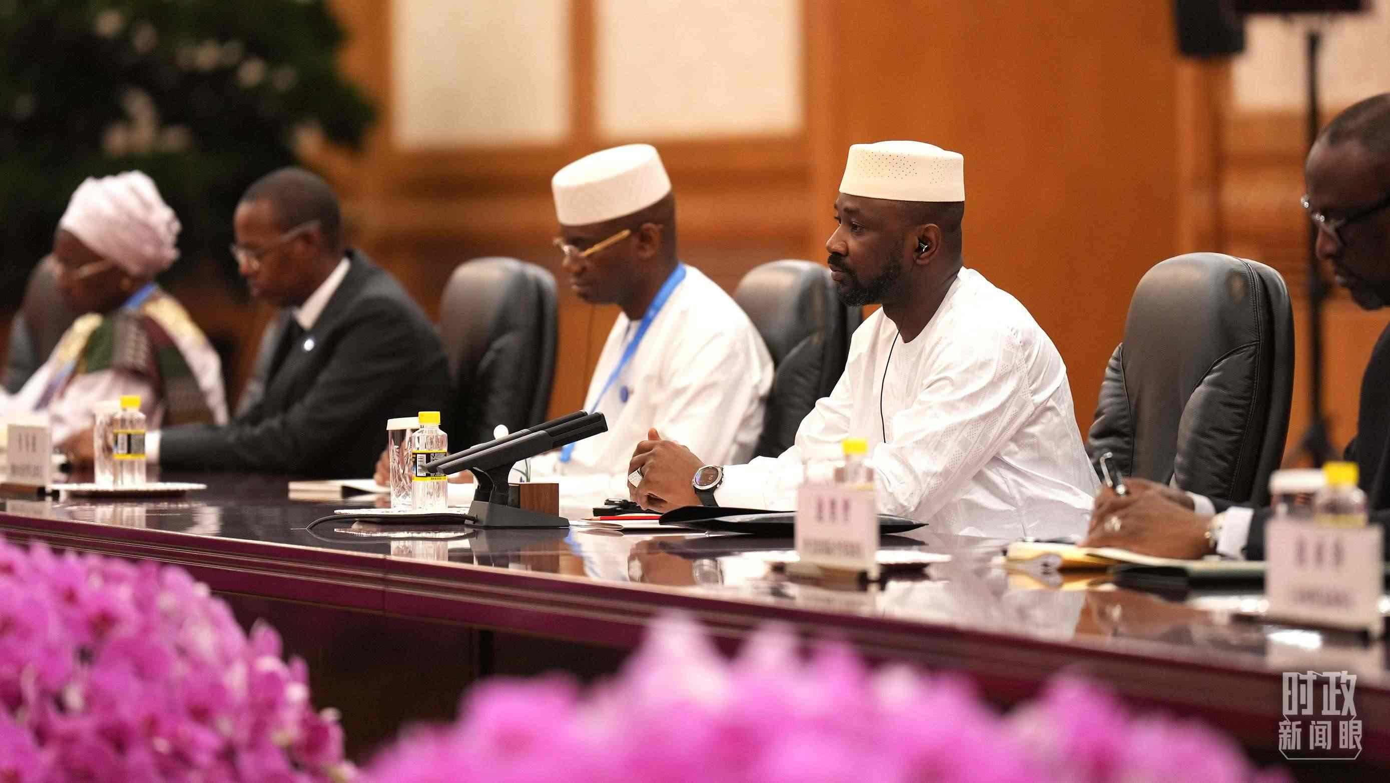 △馬里總統(tǒng)戈伊塔。（總臺(tái)記者李晉拍攝）