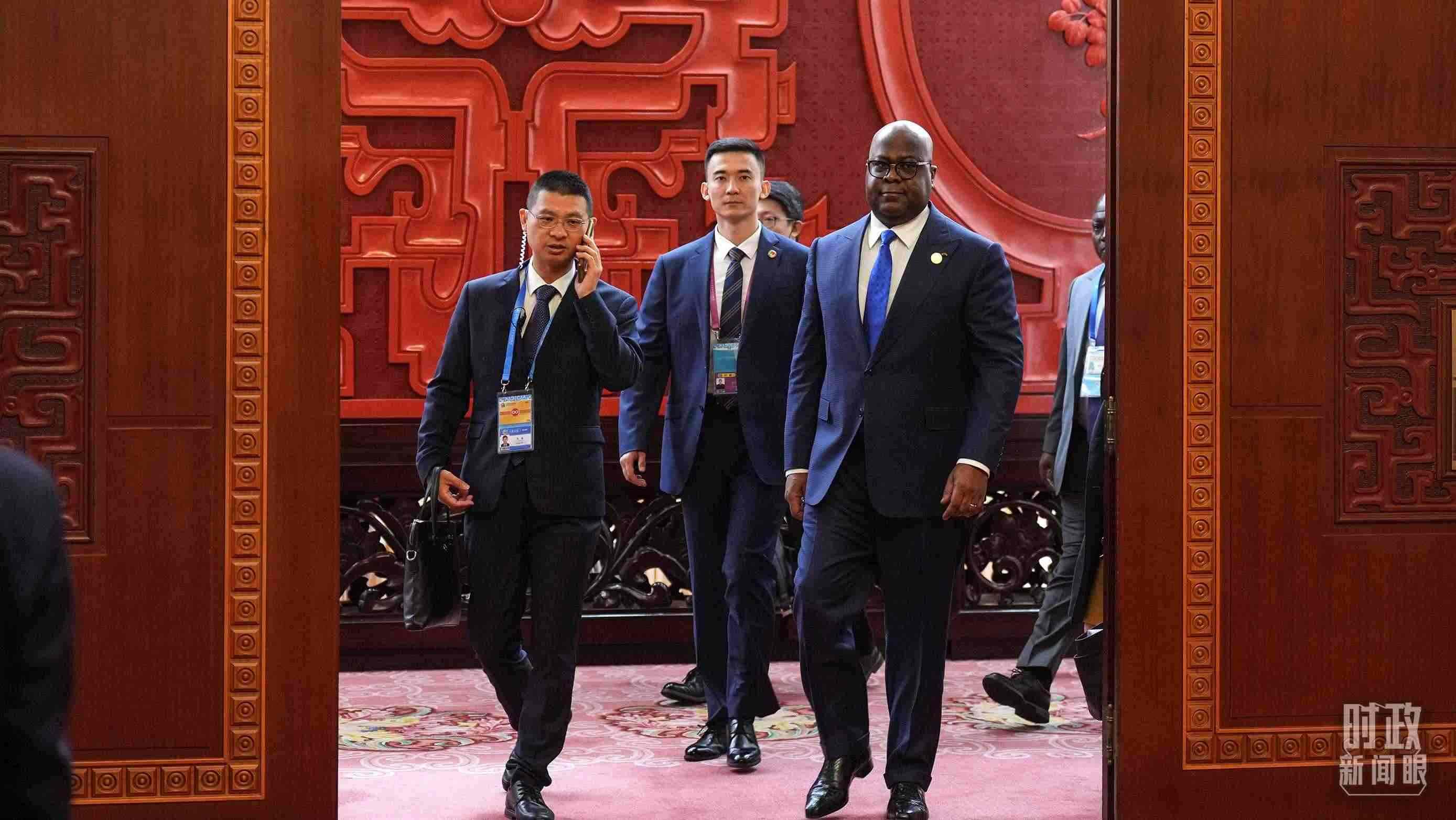 △剛果（金）總統(tǒng)齊塞克迪。（總臺(tái)記者李晉拍攝）