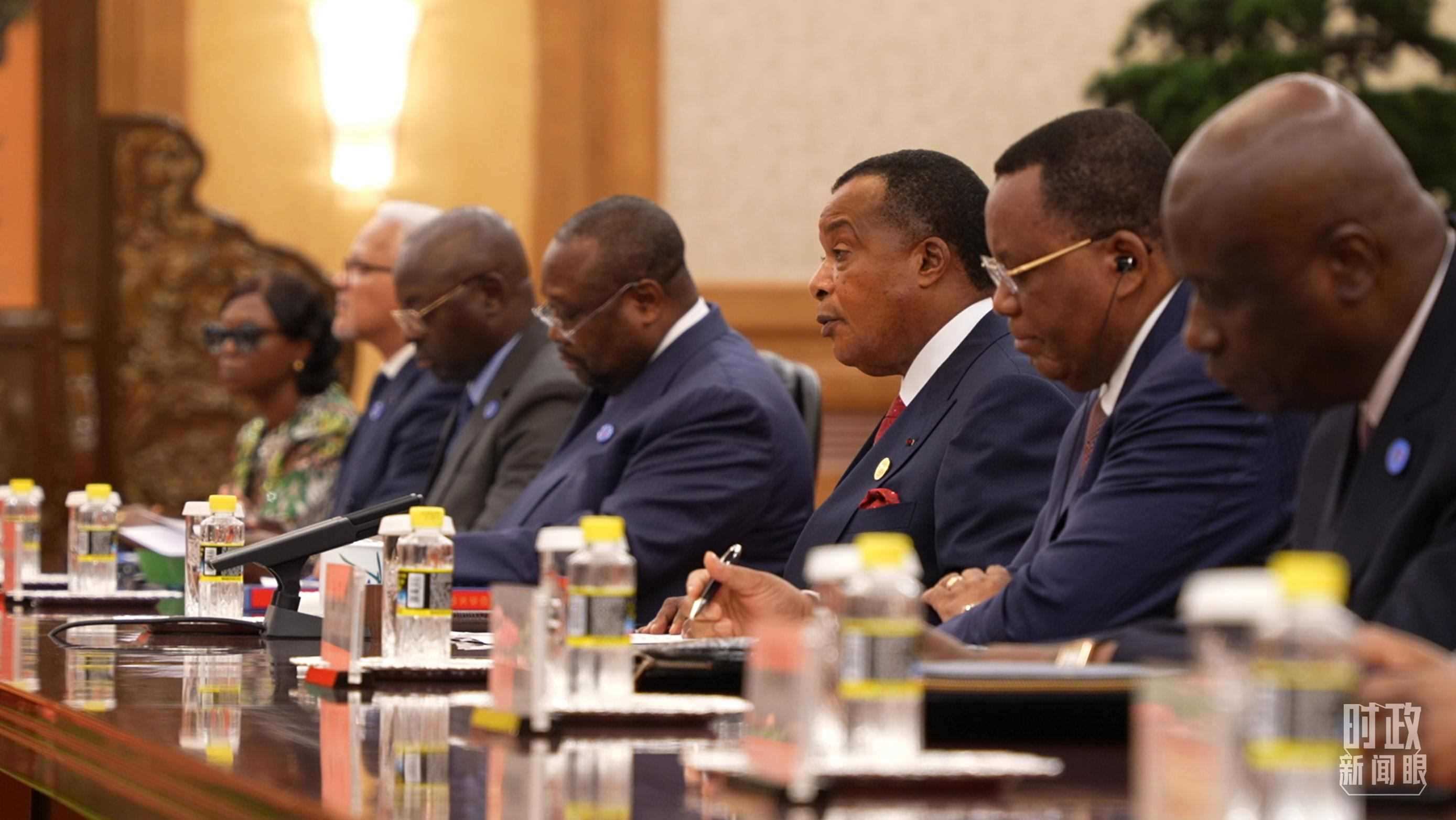 剛果（布）總統(tǒng)薩蘇。（總臺(tái)央視記者蔣碩拍攝）