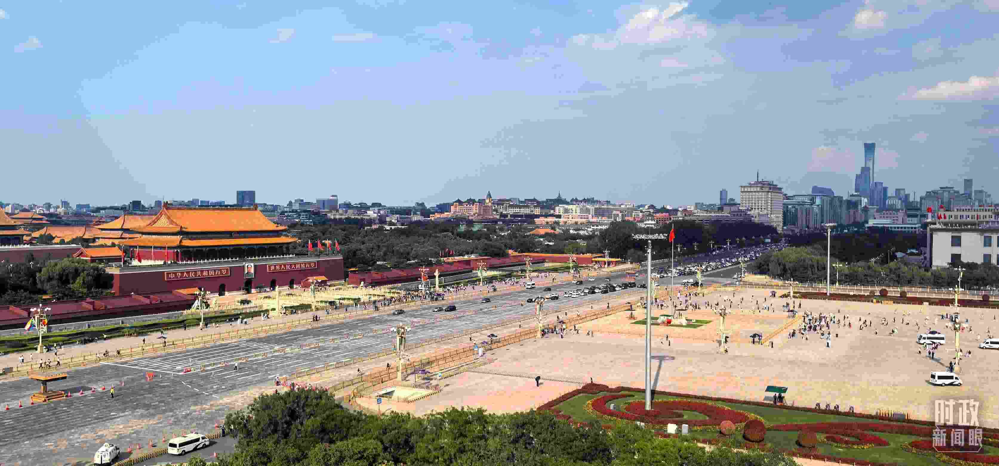 9月6日的天安門廣場。（總臺(tái)央視記者王子杭拍攝）