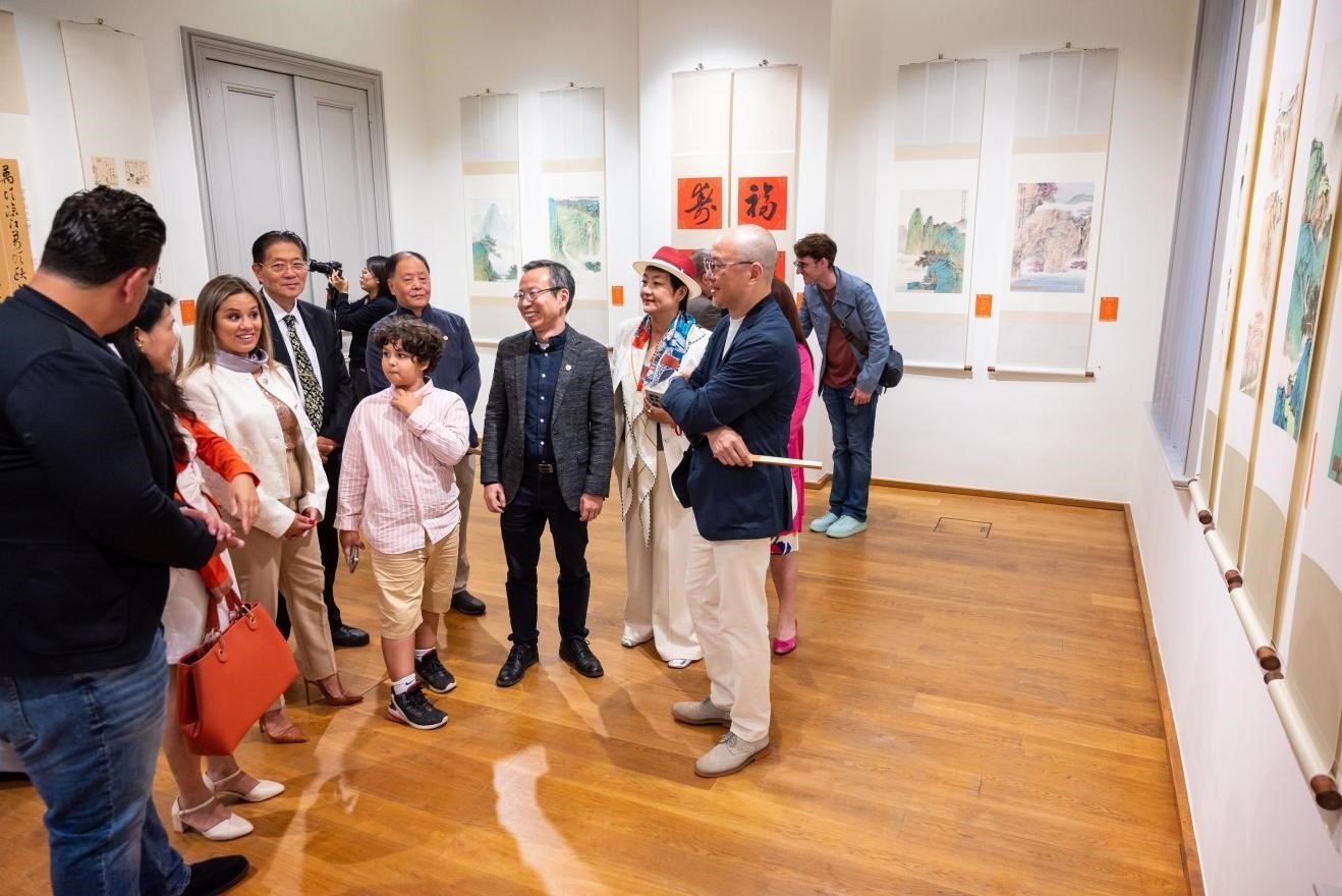 圖為展覽現(xiàn)場(chǎng)。布魯塞爾中國(guó)文化中心供圖