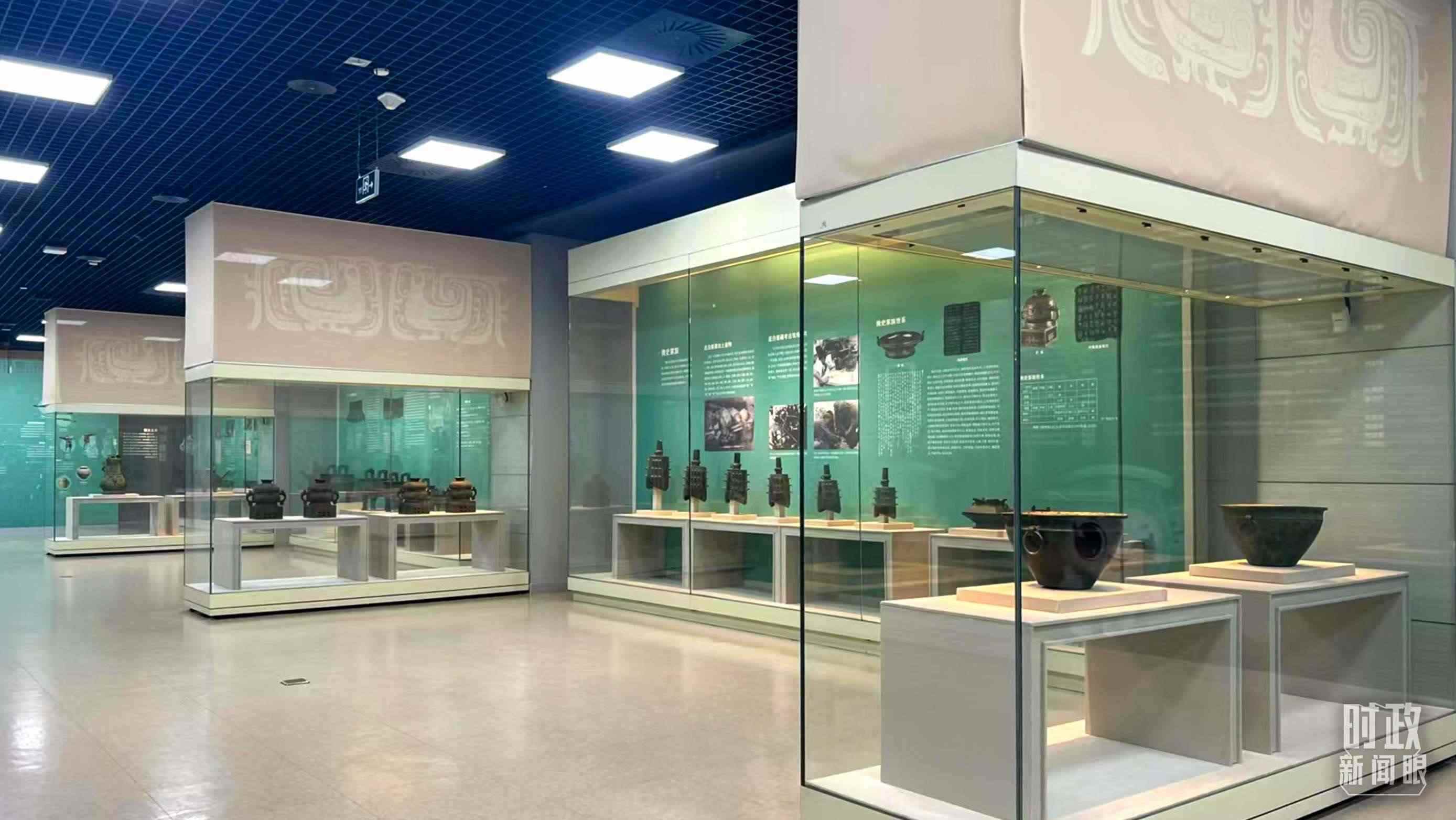 △ 寶雞青銅器博物院內(nèi)展陳。（總臺(tái)記者崔剛拍攝）