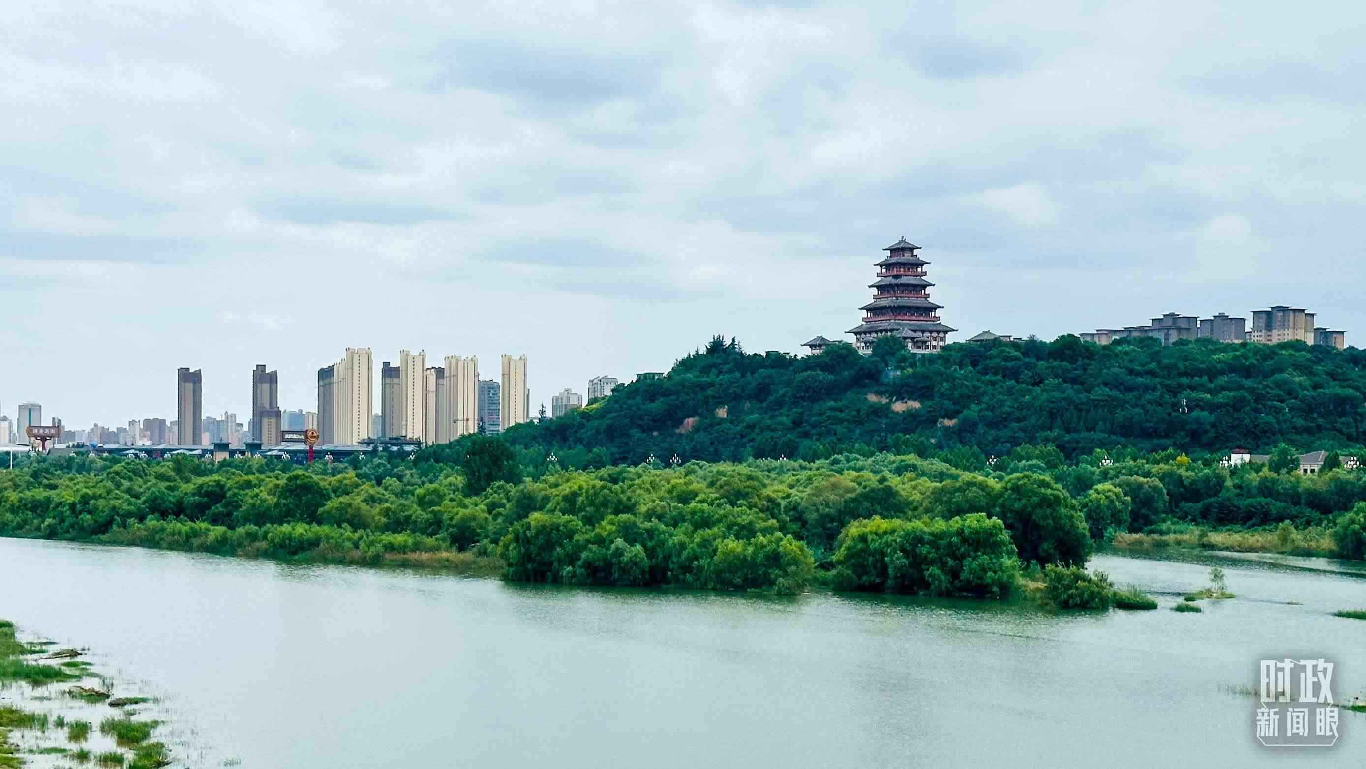 △黃河的第一大支流——渭河。（總臺央視記者范一鳴拍攝）