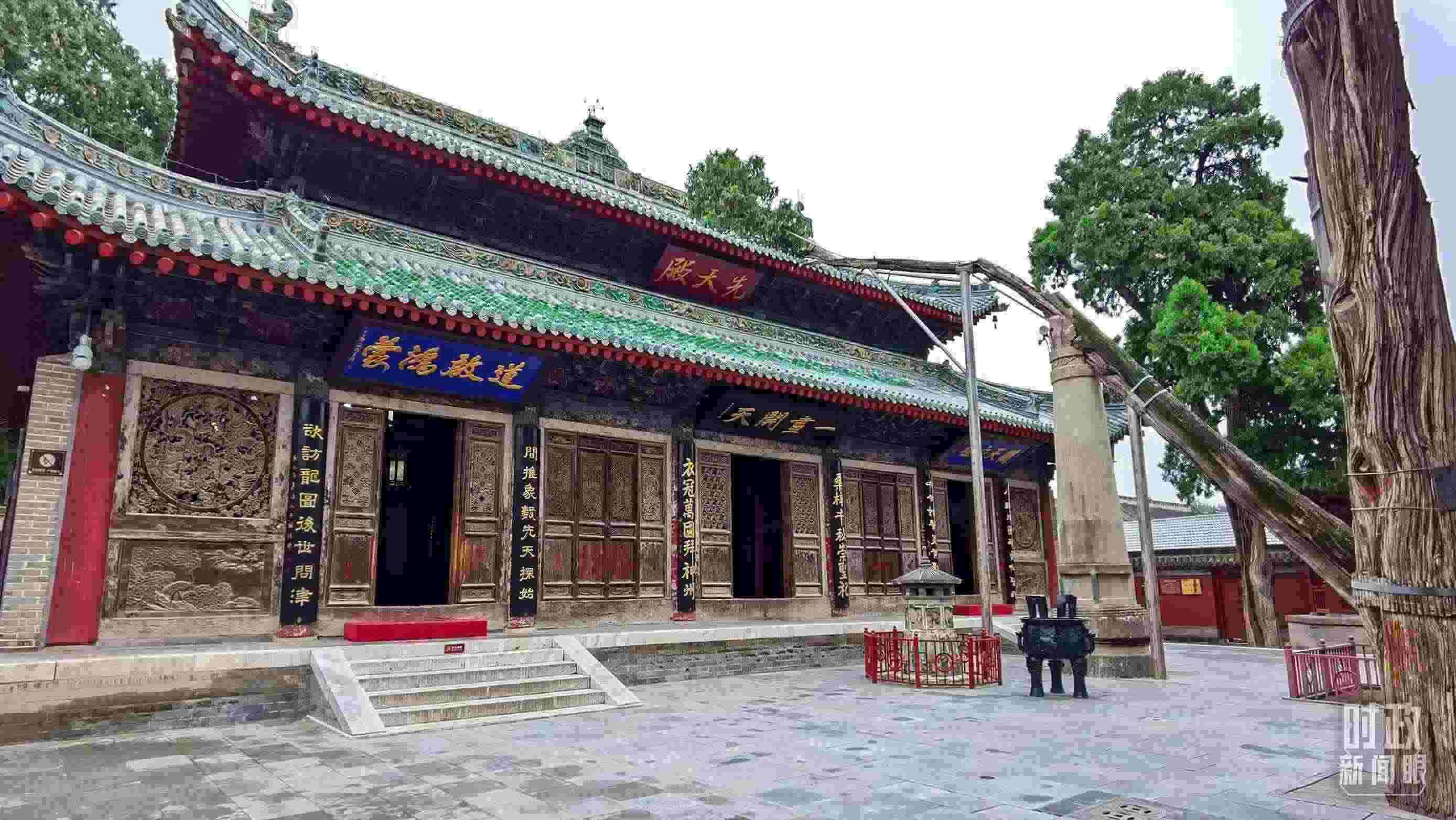 △ 伏羲廟。（總臺(tái)央視記者郭鴻拍攝）