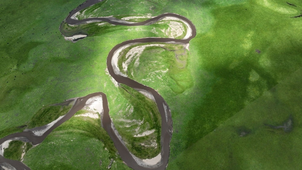 2023年7月6日在甘肅省甘南藏族自治州瑪曲縣拍攝的阿萬倉濕地景色（無人機照片）?，斍鷿竦卣嫉?62萬畝，是黃河上游重要的水源涵養(yǎng)區(qū)和生態(tài)功能區(qū)，被譽為“黃河之腎”。