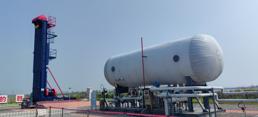 2024年8月30日，勝利油田萊113區(qū)塊CCUS項目現(xiàn)場。新華社記者 陳國峰 攝