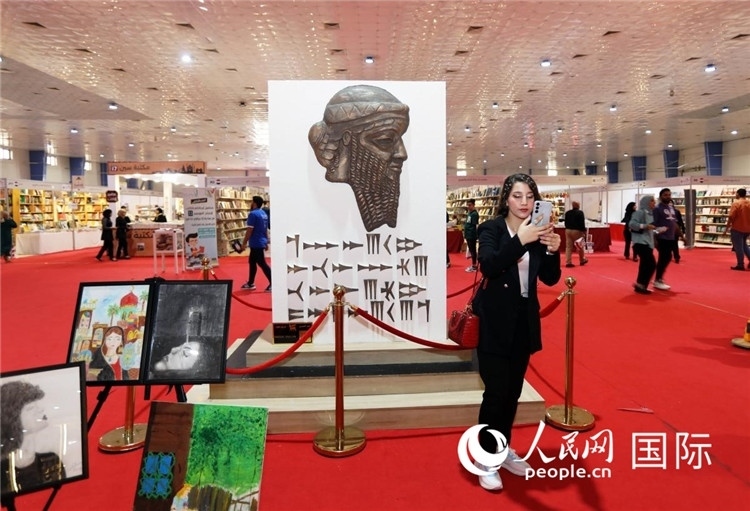 展廳一角。人民網(wǎng)中東中心分社奧馬爾·哈利勒攝