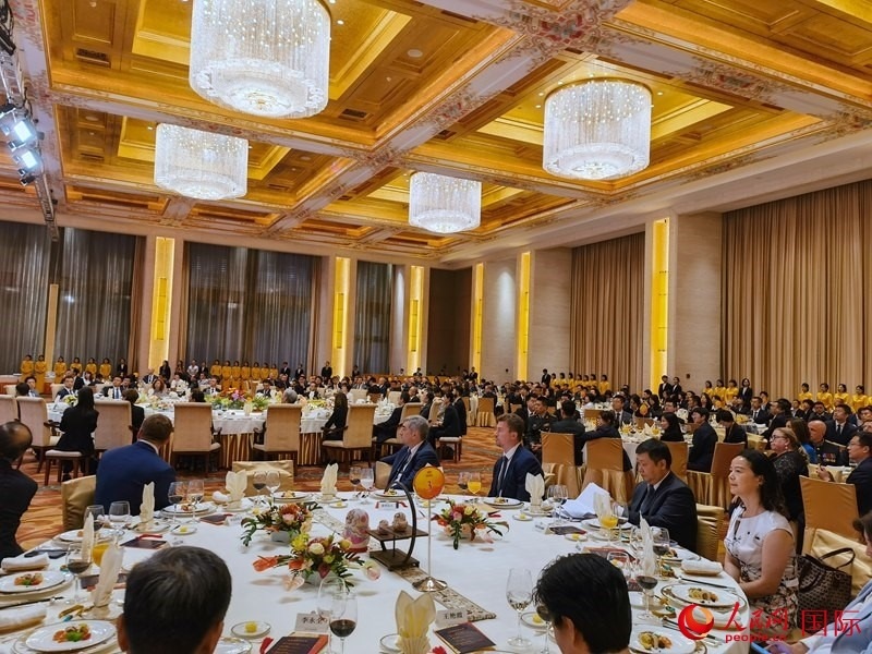 慶祝中俄建交75周年招待會在京舉行。人民網(wǎng)記者 李明琪攝