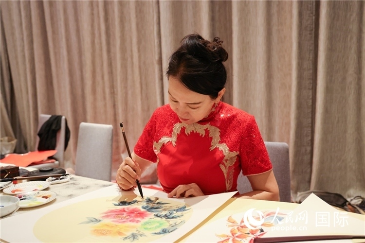 中國傳統(tǒng)文化展示。人民網記者任皓宇攝