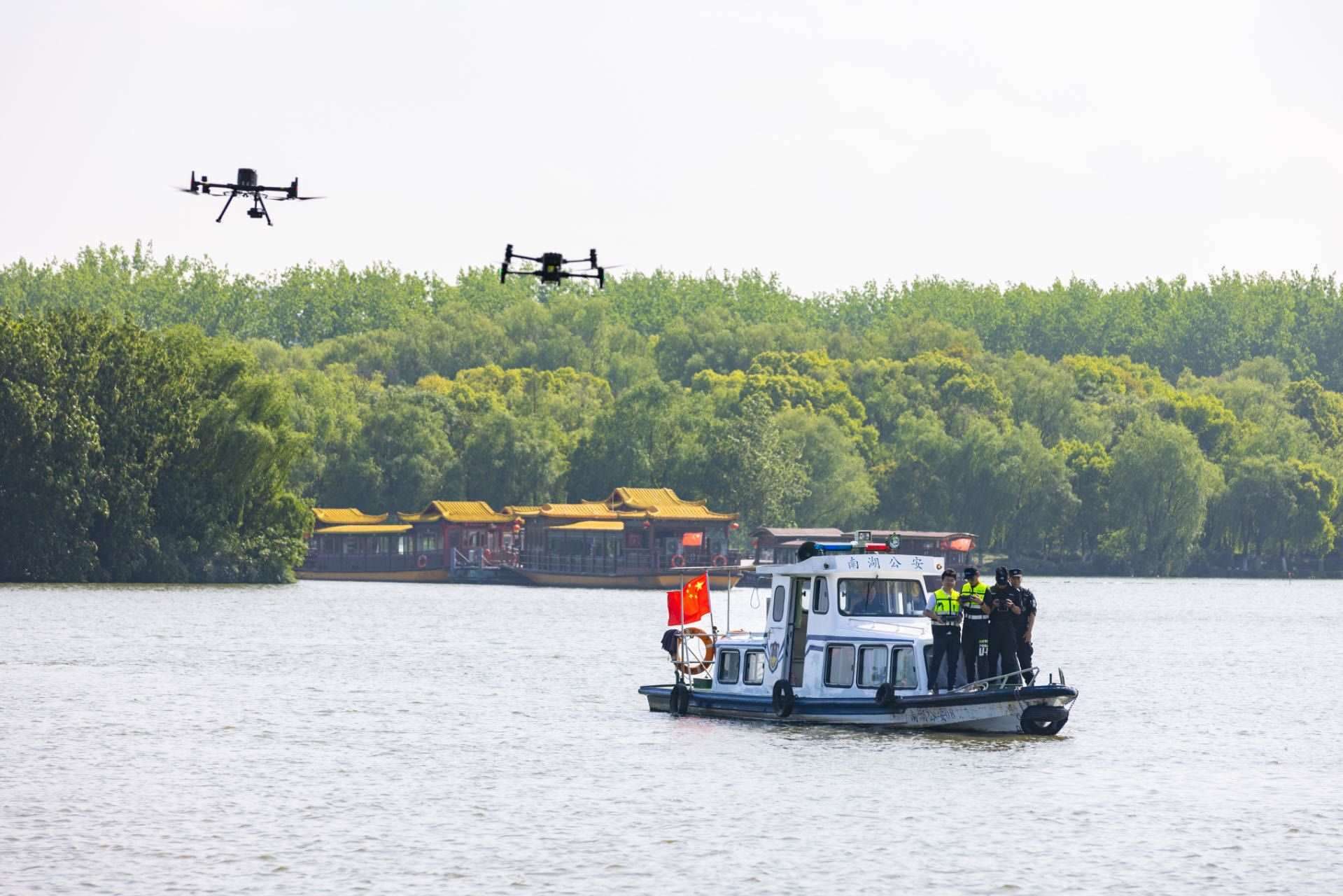 無(wú)人機(jī)義警隊(duì)。公安部供圖