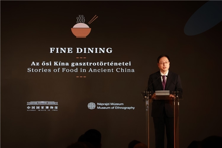 中國國家博物館副館長楊帆致辭。圖片由中國駐匈牙利大使館提供。