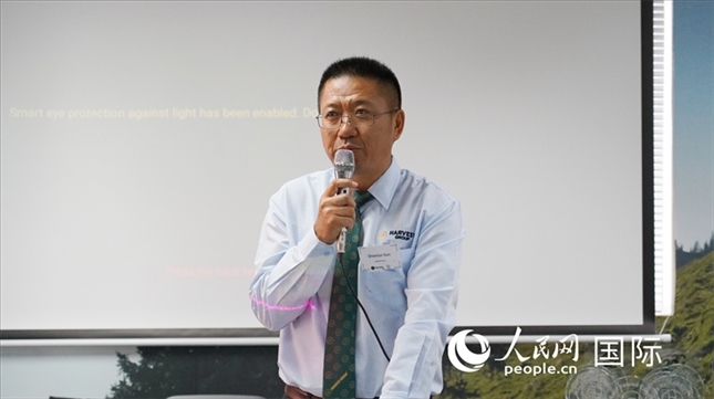 碩豐集團(tuán)董事長(zhǎng)孫曉棟發(fā)言。 人民網(wǎng) 張茜攝