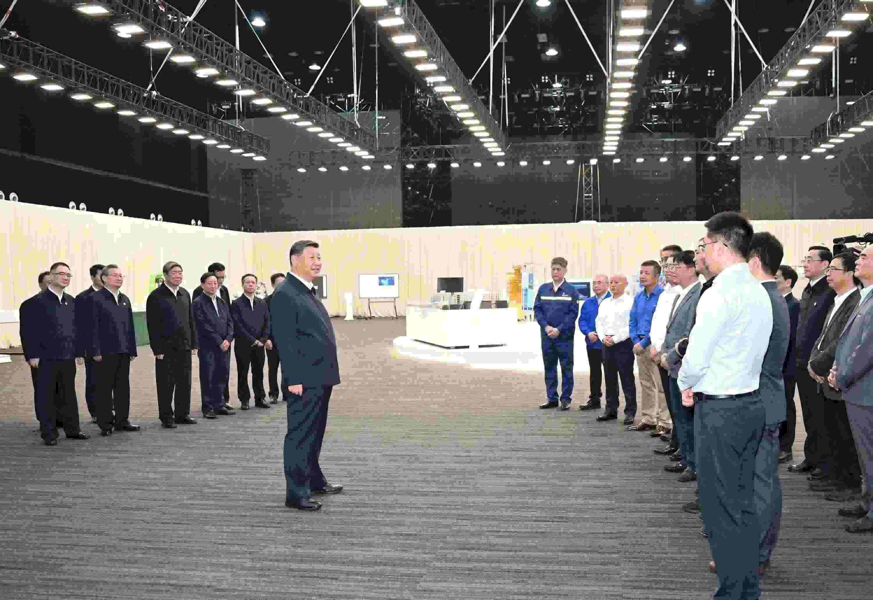 △2024年10月17日，習(xí)近平總書記在安徽省合肥濱湖科學(xué)城考察。