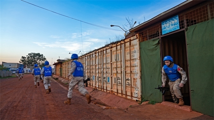 支援加強警戒點位。孫亞斌攝