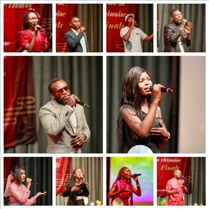 參與決賽的歌手。中國石油非洲公司供圖