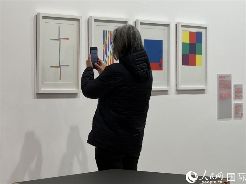 11月8日，觀眾在“瑞士經(jīng)典設(shè)計(jì)展”作品前駐足欣賞。人民網(wǎng) 謝瑩攝 