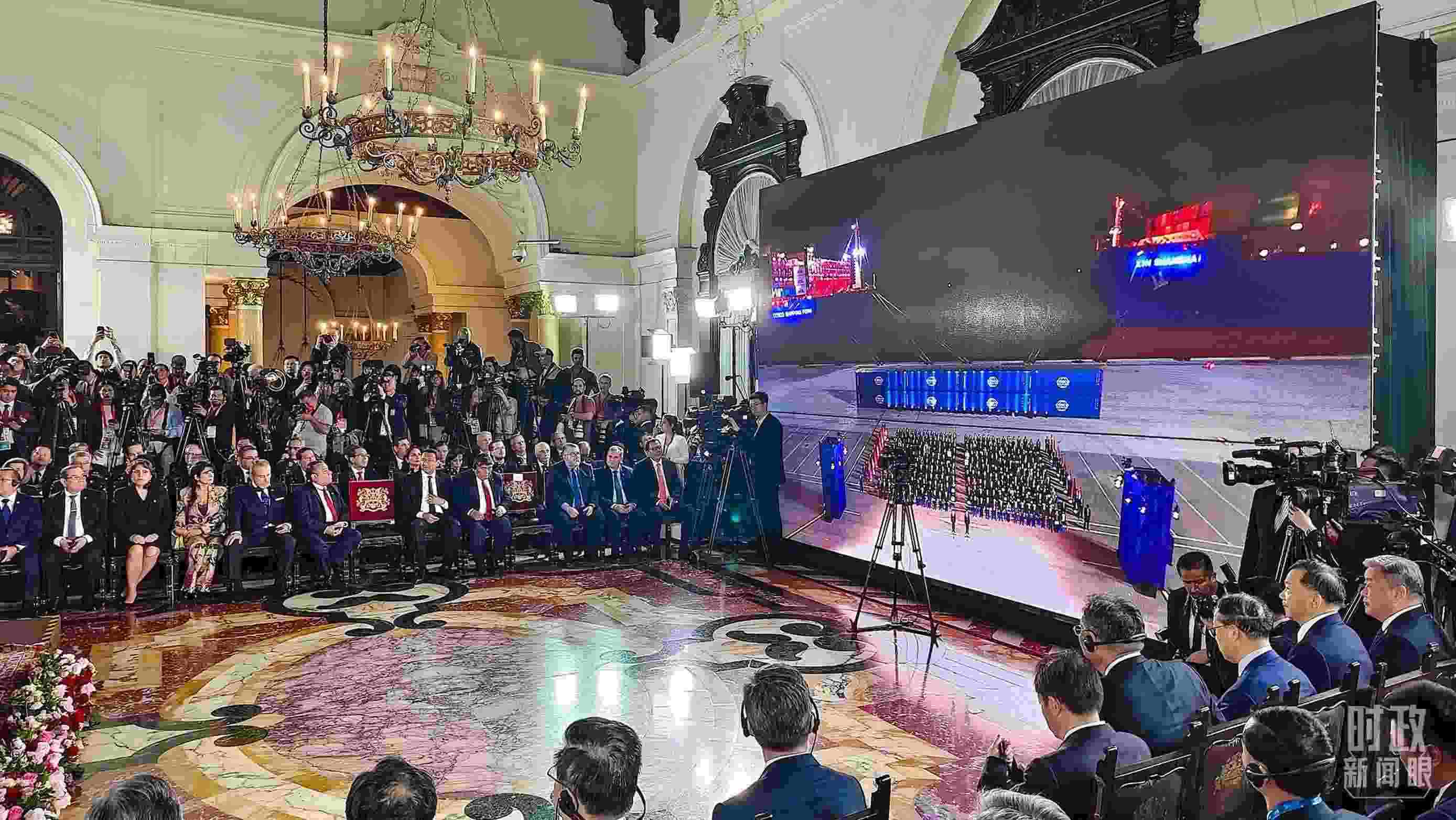 錢凱港開港儀式現(xiàn)場。（總臺(tái)央視記者韓銳拍攝）