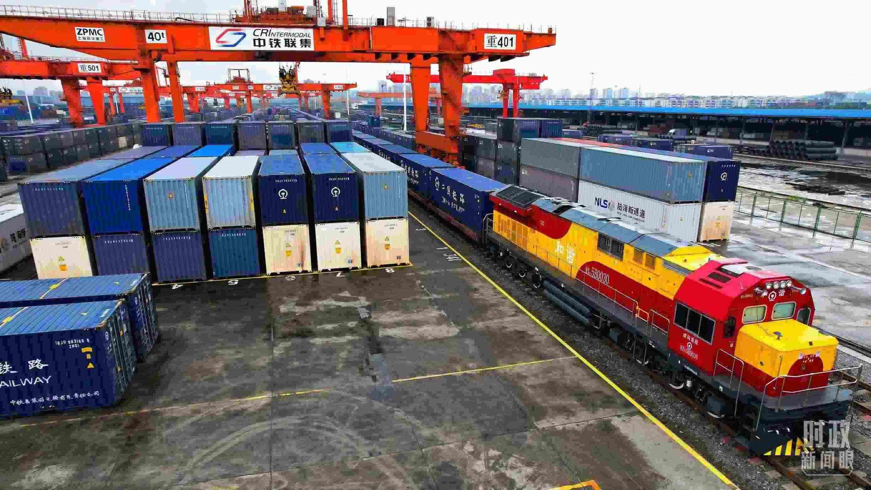 △重慶國(guó)際物流樞紐園區(qū)。（總臺(tái)記者劉雨拍攝）