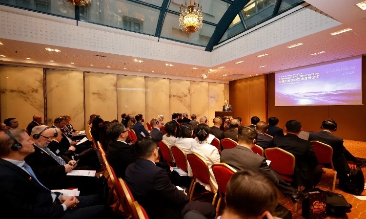 中瑞創(chuàng)新創(chuàng)業(yè)交流合作論壇活動(dòng)現(xiàn)場(chǎng)。中國(guó)駐瑞典大使館供圖