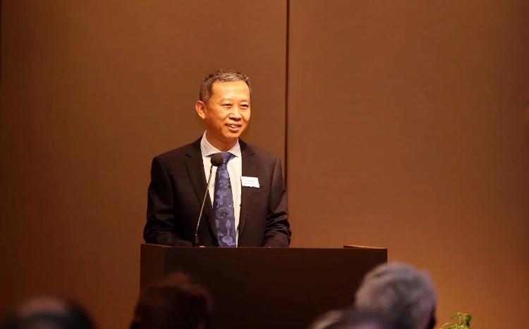 中國(guó)駐瑞典大使崔愛(ài)民應(yīng)邀出席論壇并致辭。中國(guó)駐瑞典大使館供圖