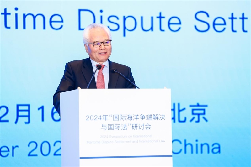 華陽(yáng)海洋研究中心理事長(zhǎng)、中國(guó)南海研究院學(xué)術(shù)委員會(huì)主席吳士存在開幕式致歡迎辭。華陽(yáng)海洋研究中心供圖