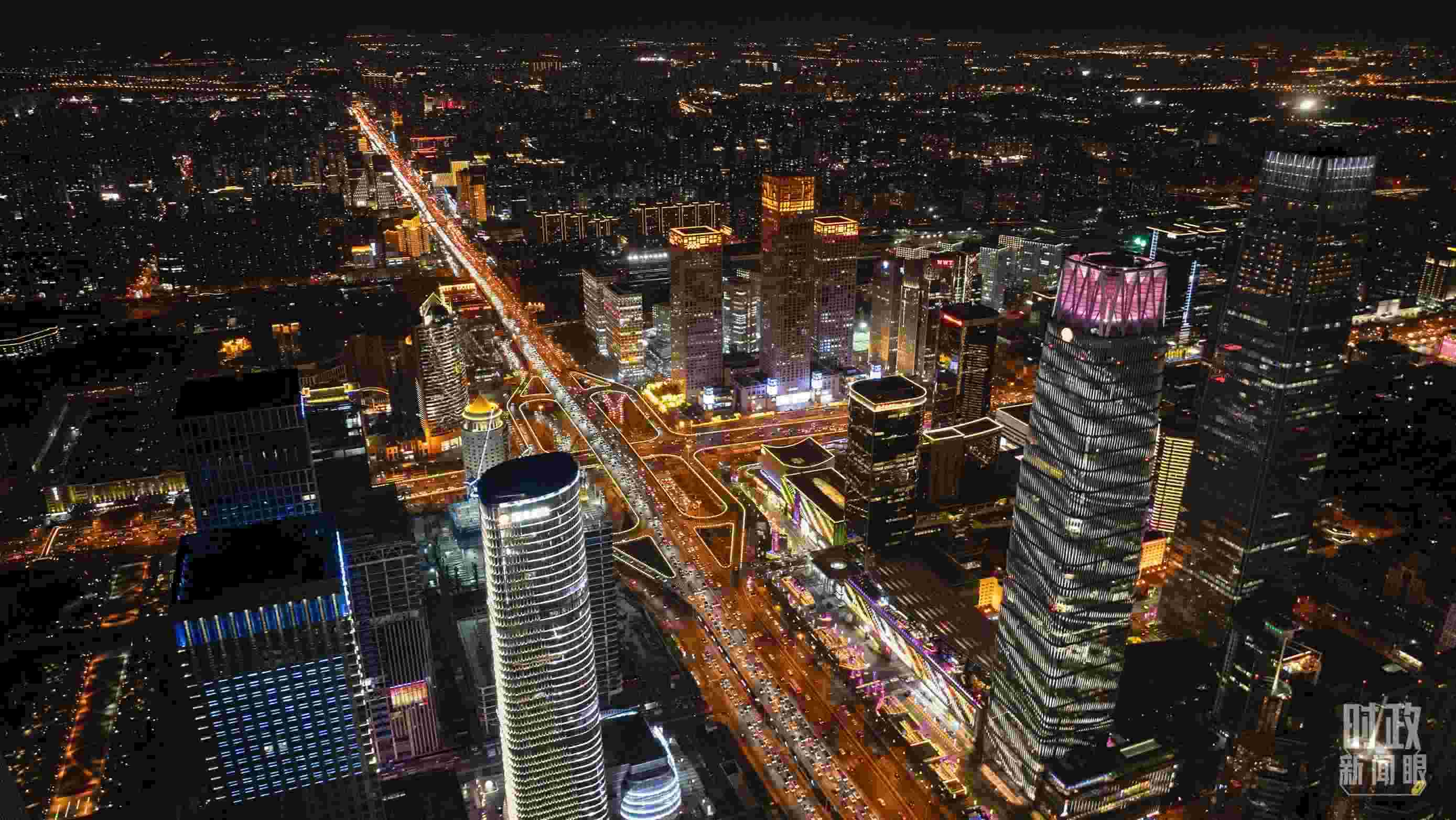 △北京CBD（中央商務(wù)區(qū)）。（總臺(tái)記者郭增浩拍攝）