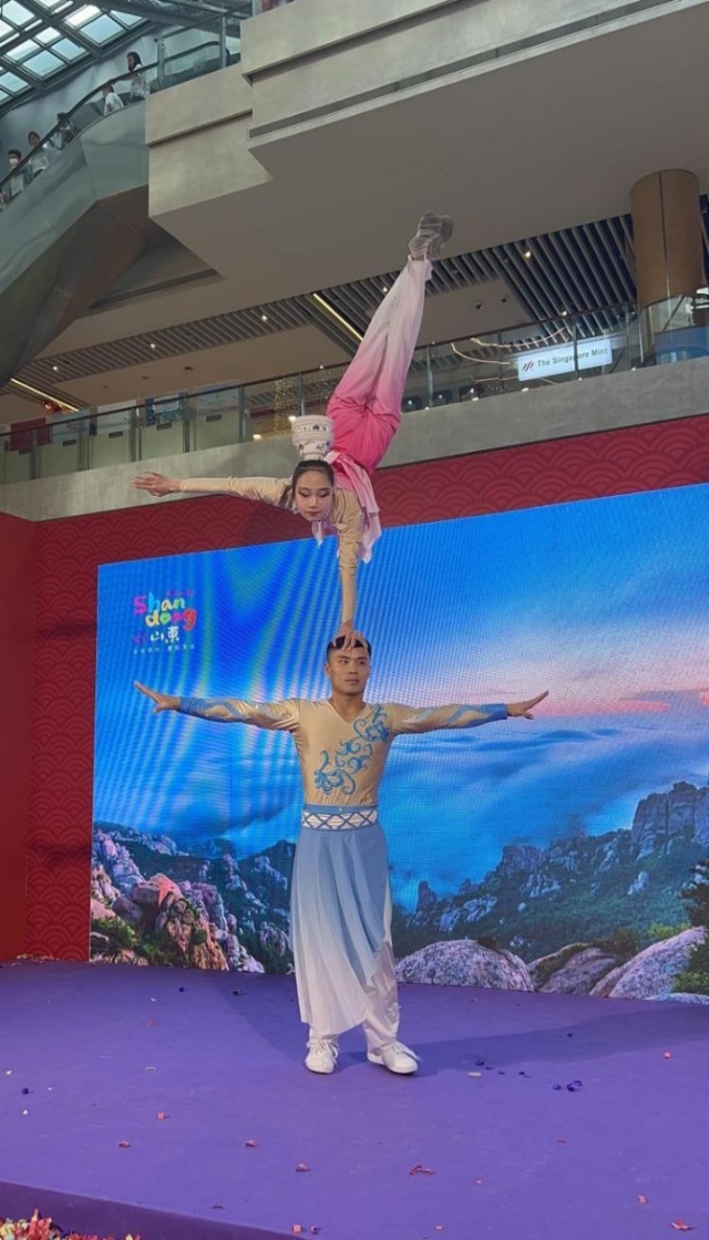 來自中國和新加坡的藝術團體聯袂表演了歌舞、器樂、武術、雜技等多種形式的文藝節(jié)目。活動主辦方供圖