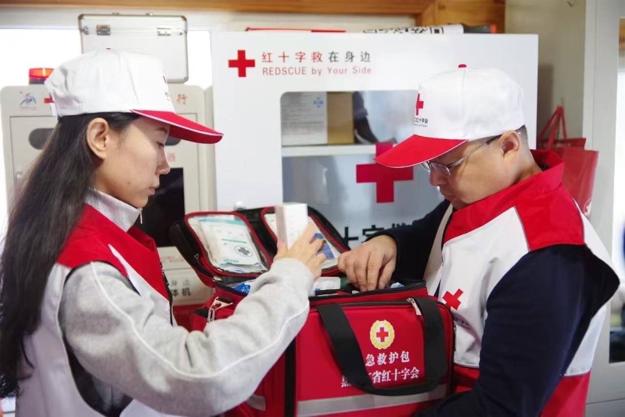 應急救援志愿者培訓現場。 中國紅十字會總會供圖
