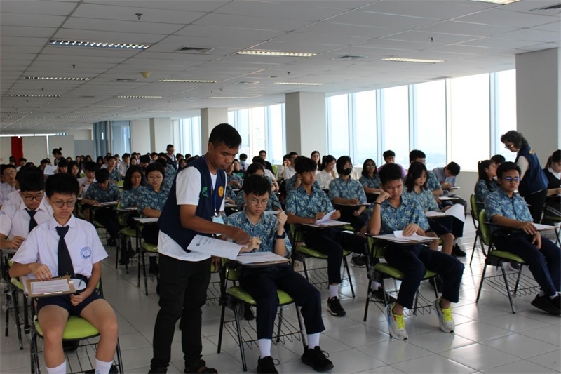 考試現(xiàn)場(chǎng)。印尼雅加達(dá)華文教育協(xié)調(diào)機(jī)構(gòu)供圖