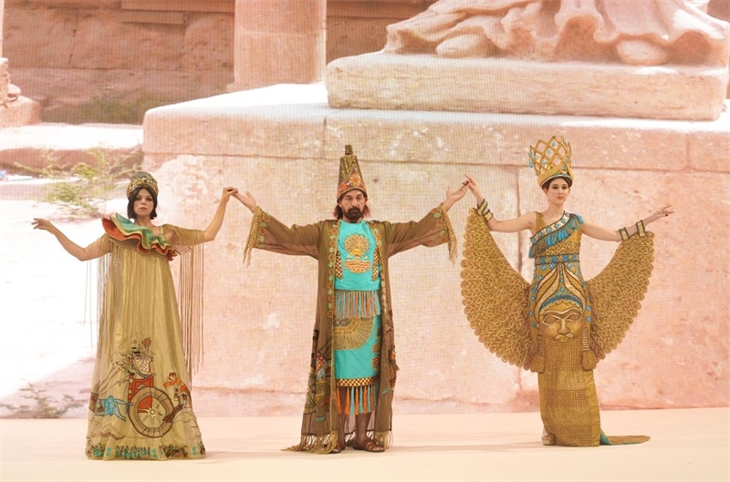 伊拉克時尚館去年9月舉辦的時裝展一景。伊拉克時尚館供圖