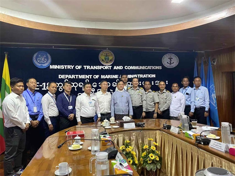 緬甸第18屆國(guó)家級(jí)港口設(shè)施安全聯(lián)合演習(xí)頒獎(jiǎng)儀式現(xiàn)場(chǎng)。中緬油氣管道公司供圖