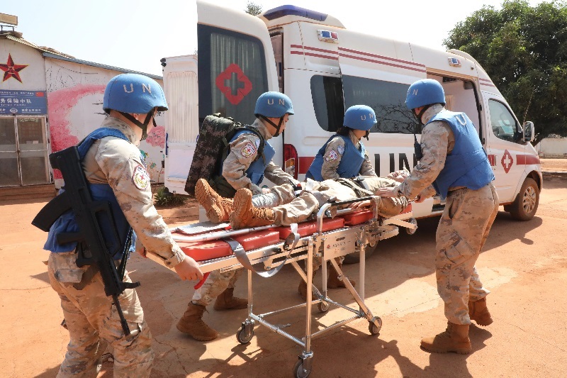 演練現(xiàn)場。張曉昆攝。