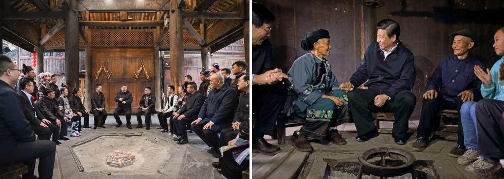 左圖由新華社記者謝環(huán)馳拍攝；右圖由新華社記者蘭紅光拍攝。