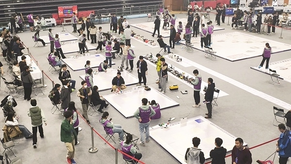 比賽現(xiàn)場(chǎng)。北京建筑大學(xué)供圖