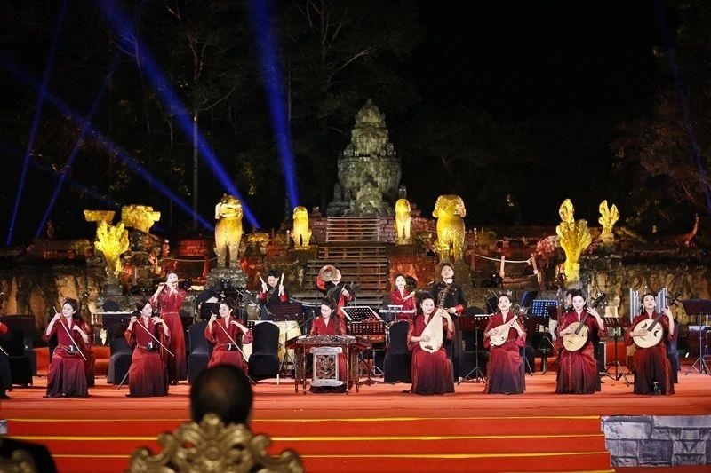 2024年1月13日，在柬埔寨暹粒舉行的“中柬人文交流年”啟動儀式。