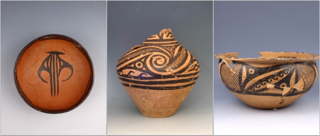 甘肅臨洮寺洼遺址出土的馬家窯類型彩陶。全國十大考古新發(fā)現(xiàn)活動辦公室供圖