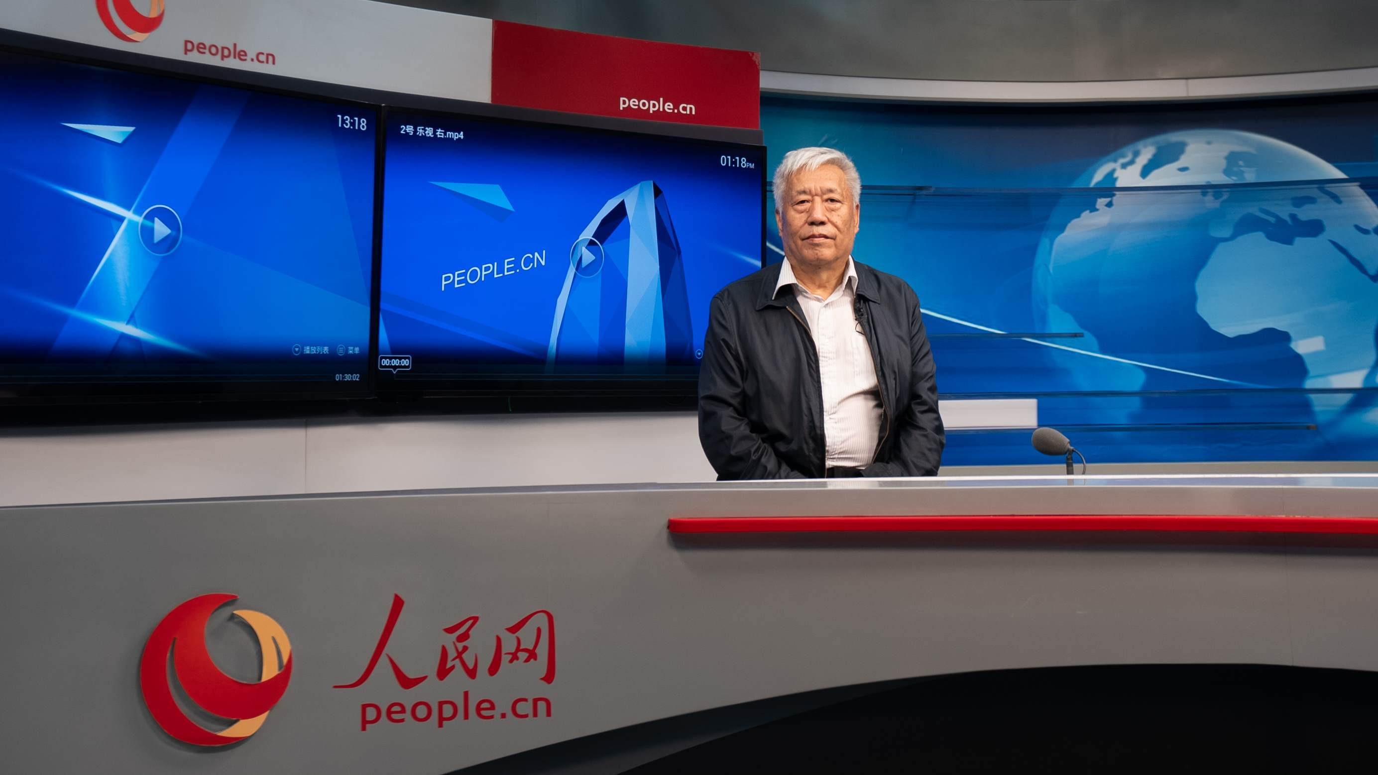 中國(guó)地震局地球物理研究所原副所長(zhǎng)、研究員高孟潭作客人民網(wǎng)。人民網(wǎng)記者 葛泰佚攝