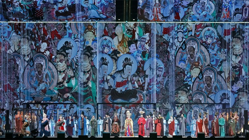 《受到召喚·敦煌》劇照。國(guó)話供圖