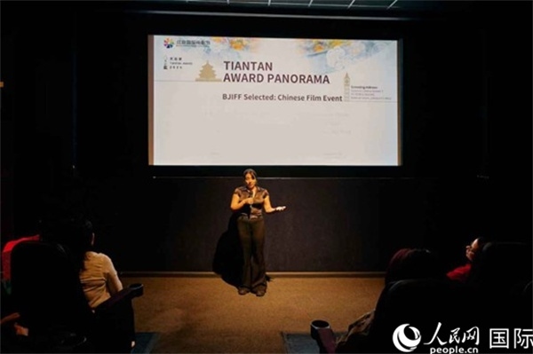 天壇映像全球巡展·倫敦站放映現(xiàn)場。楊浩鵬攝