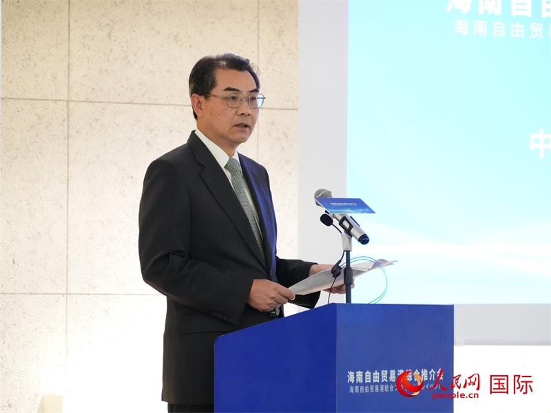 中國(guó)駐日本大使吳江浩致辭。人民網(wǎng) 許可攝